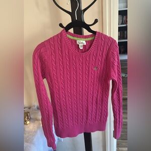 Lilly Pulitzer Vintage Women’s Pink Cable Knit Sweater Size Small